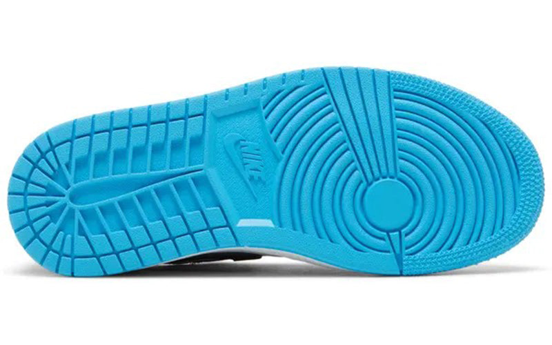 Jordan 1 Retro Low OG Black Dark Powder Blue (Women's)