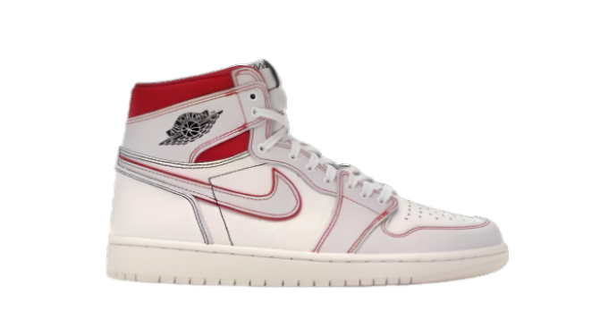 Jordan 1 Retro High Phantom Gym Red (PREOWNED)