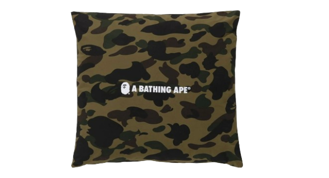 BAPE 1st Camo A Bathing Ape Square Cushion Green