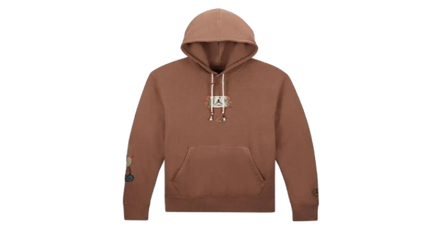 Travis Scott x Jordan Flight Graphic Hoodie Archaeo Brown