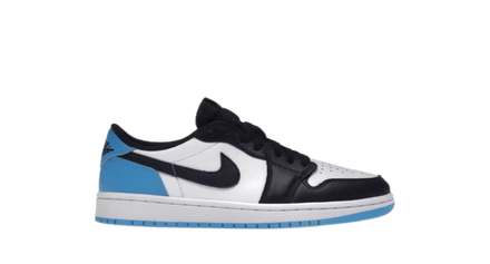 Jordan 1 Low Black Dark Powder Blue (Women's)