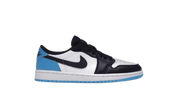 Jordan 1 Low Black Dark Powder Blue (Women's)