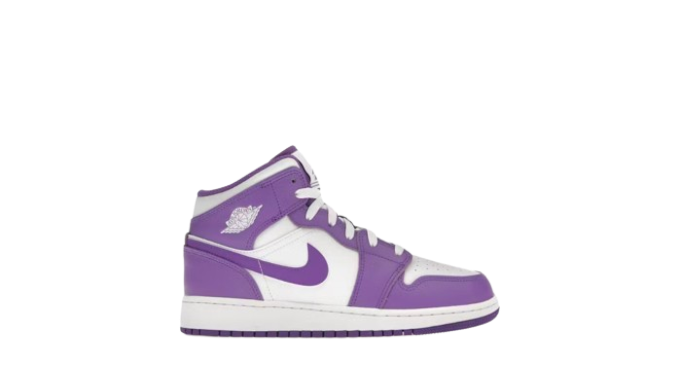 Jordan 1 Mid Purple Venom (GS)