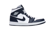 Jordan 1 Mid White Metallic Gold Obsidian