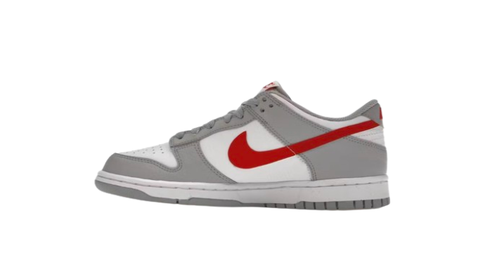 Nike Dunk Low White Wolf Grey University Red (GS)