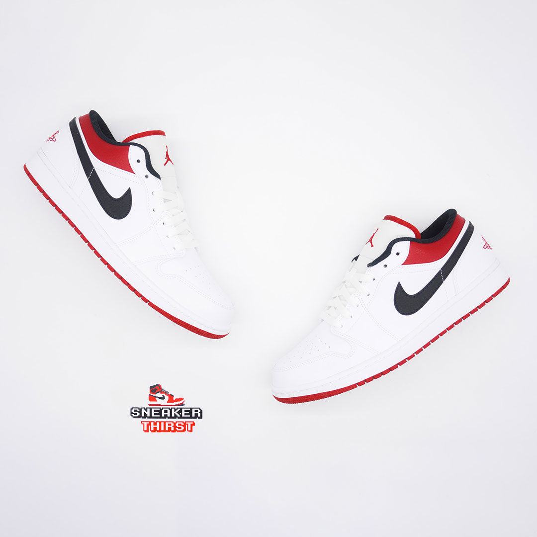 Jordan 1 Low White University Red Black