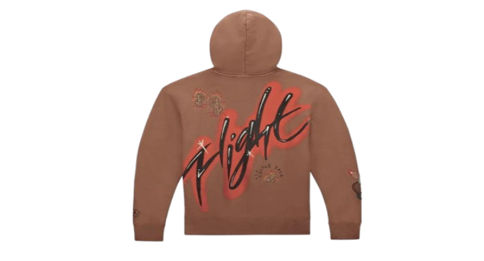 Travis Scott x Jordan Flight Graphic Hoodie Archaeo Brown