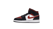 Air Jordan 1 Mid Black Fire Red (GS)