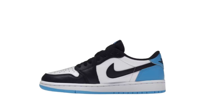 Jordan 1 Low Black Dark Powder Blue (Women's)