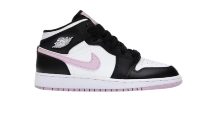 Jordan 1 Mid White Black Light Arctic Pink (GS)