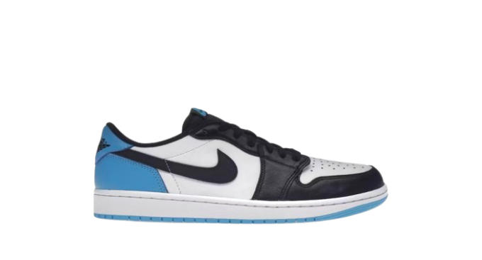 Jordan 1 Retro Low OG Black Dark Powder Blue