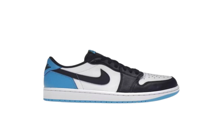 Jordan 1 Retro Low OG Black Dark Powder Blue