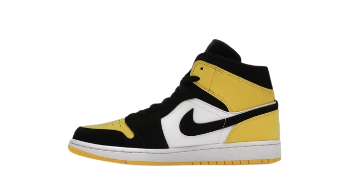 Jordan 1 Mid Yellow Toe Black