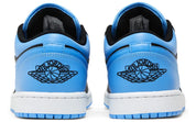 Jordan 1 Low Black University Blue White