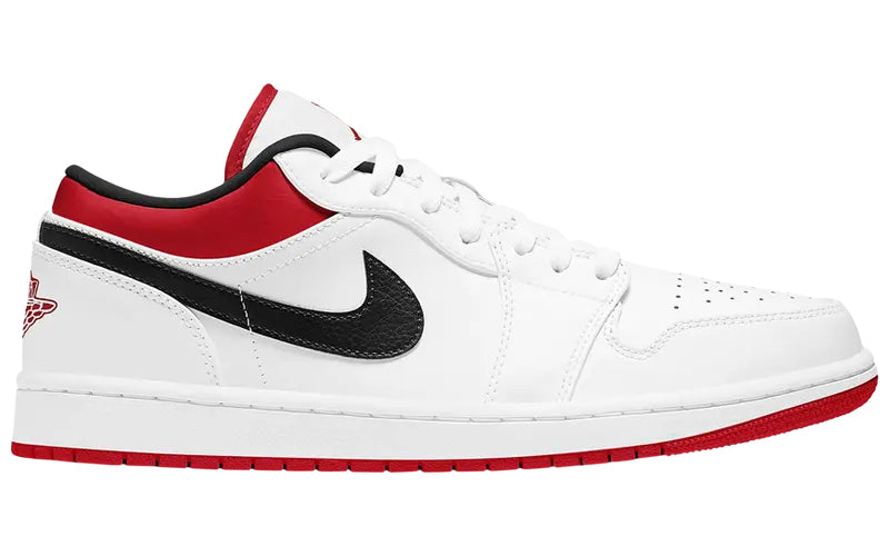 Jordan 1 Low White University Red Black