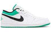 Jordan 1 Low White Lucky Green Black