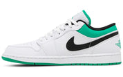 Jordan 1 Low White Lucky Green Black