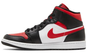 Jordan 1 Mid White Black Red