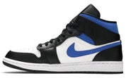 Jordan 1 Mid White Black Racer Blue