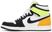 Jordan 1 Retro High White Black Volt University Gold