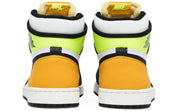 Jordan 1 Retro High White Black Volt University Gold