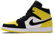 Jordan 1 Mid Yellow Toe Black