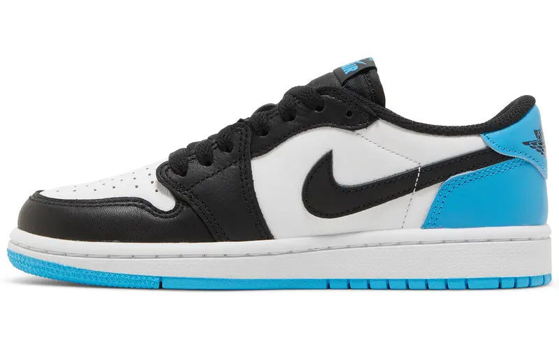 Jordan 1 Low Black Dark Powder Blue (Women's)