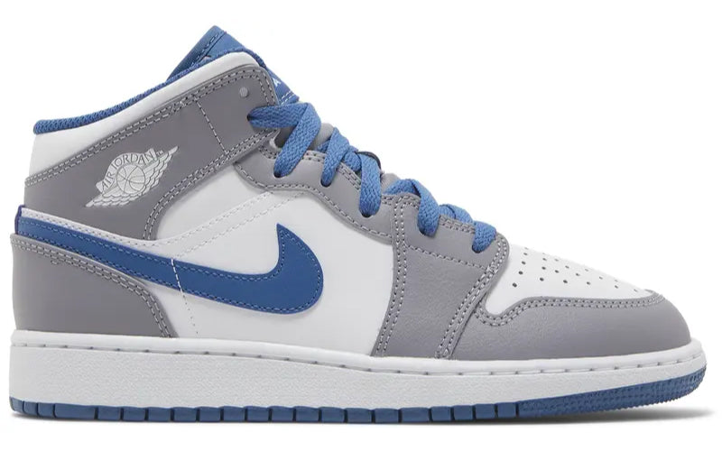 Jordan 1 Mid True Blue Cement (GS)