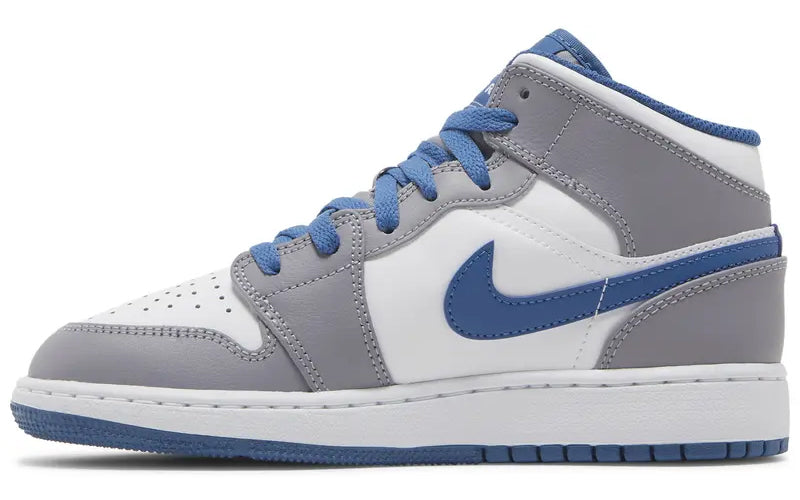 Jordan 1 Mid True Blue Cement (GS)