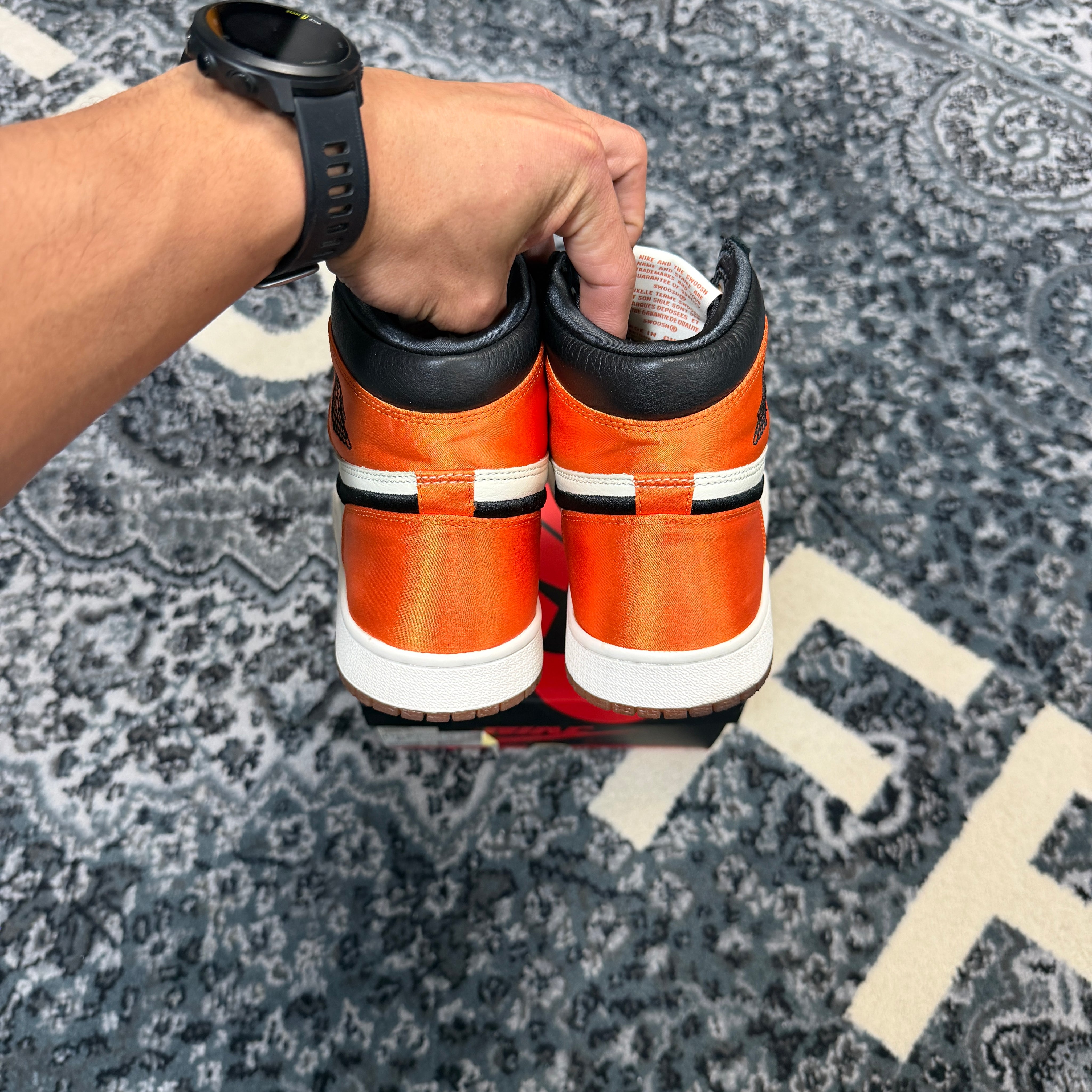 Jordan 1 High Satin Shattered Backboard (Preowned)