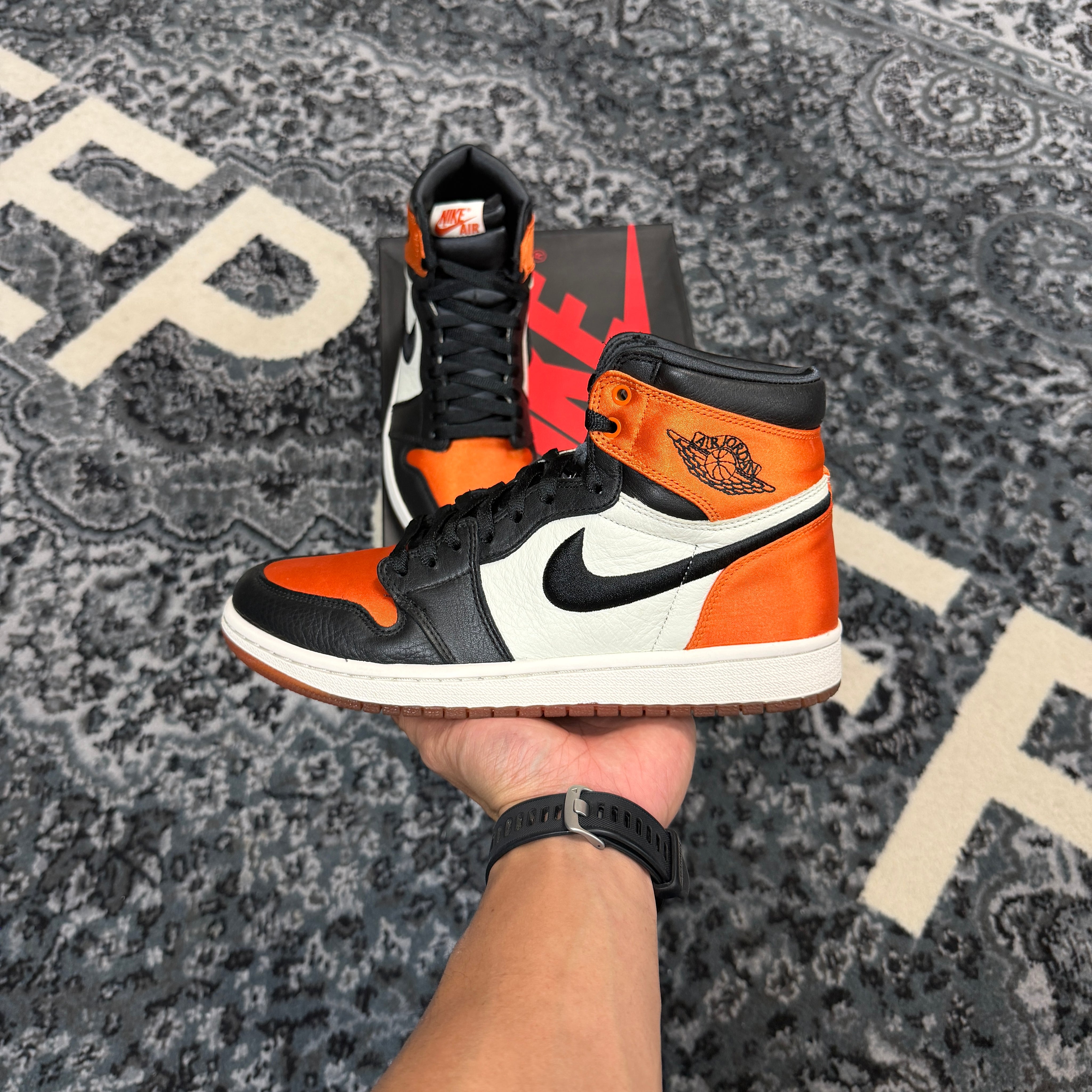 Jordan 1 High Satin Shattered Backboard (Preowned)