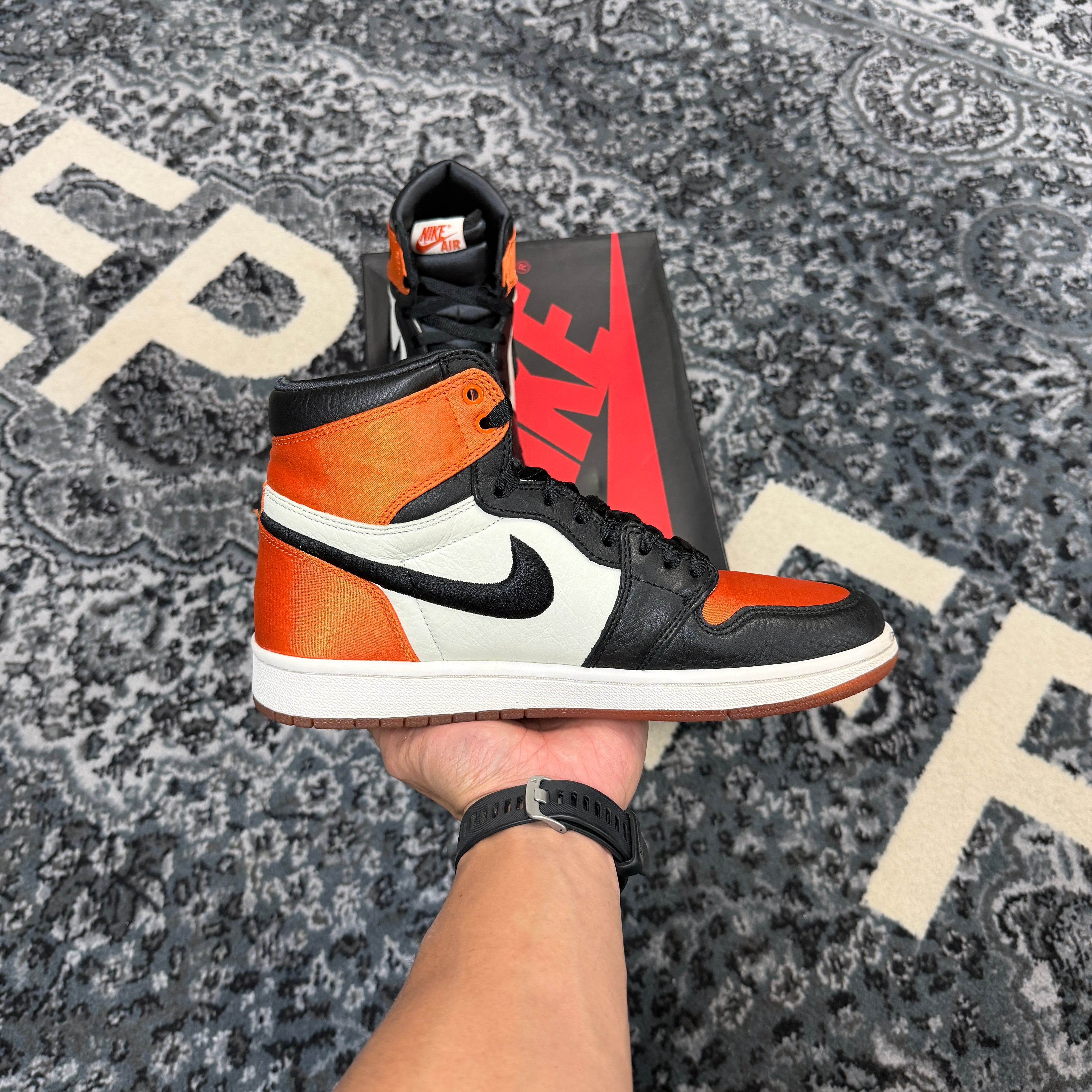 Jordan 1 High Satin Shattered Backboard (Preowned)