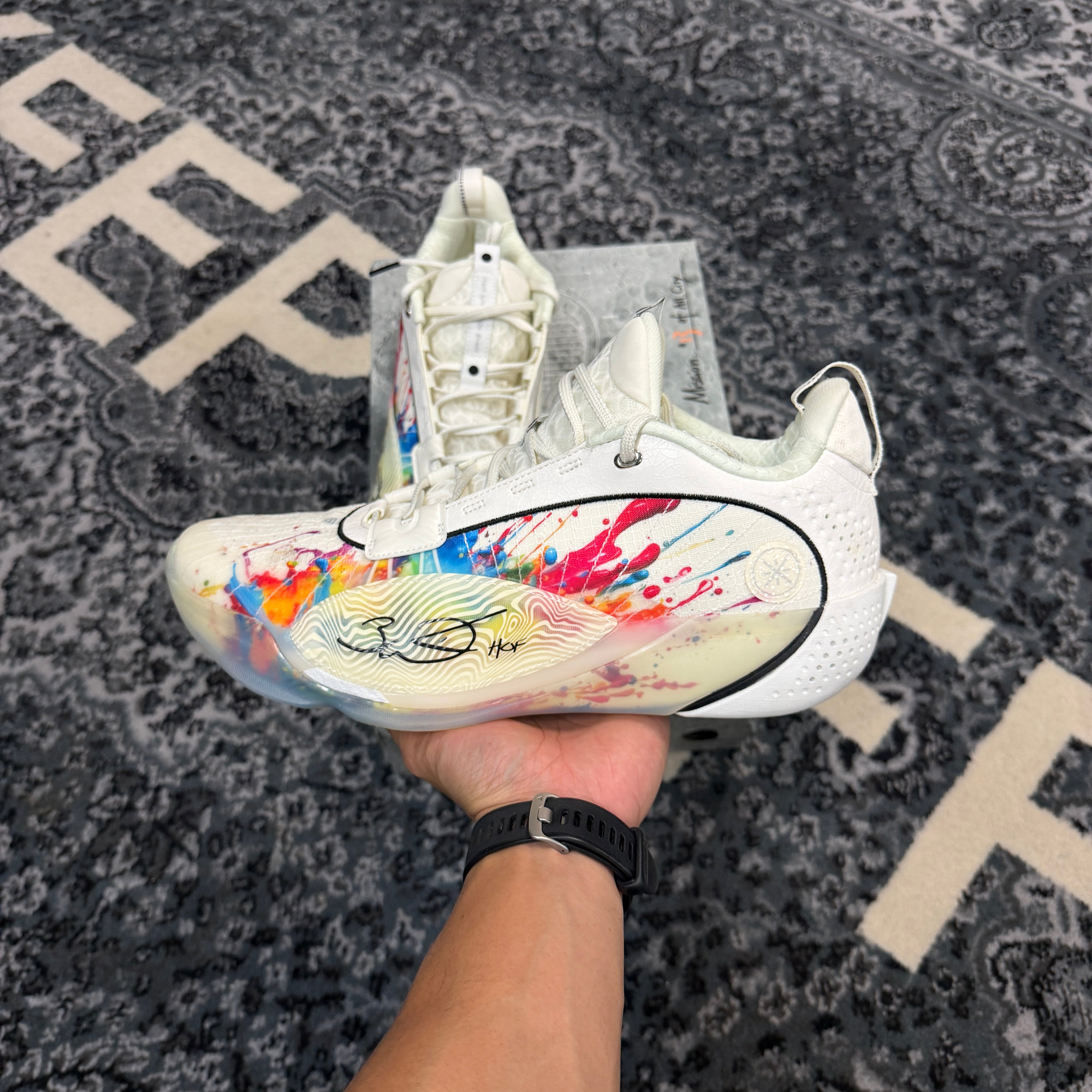 Li-Ning Way of Wade All City 13 Encore Champagne White (Preowned)