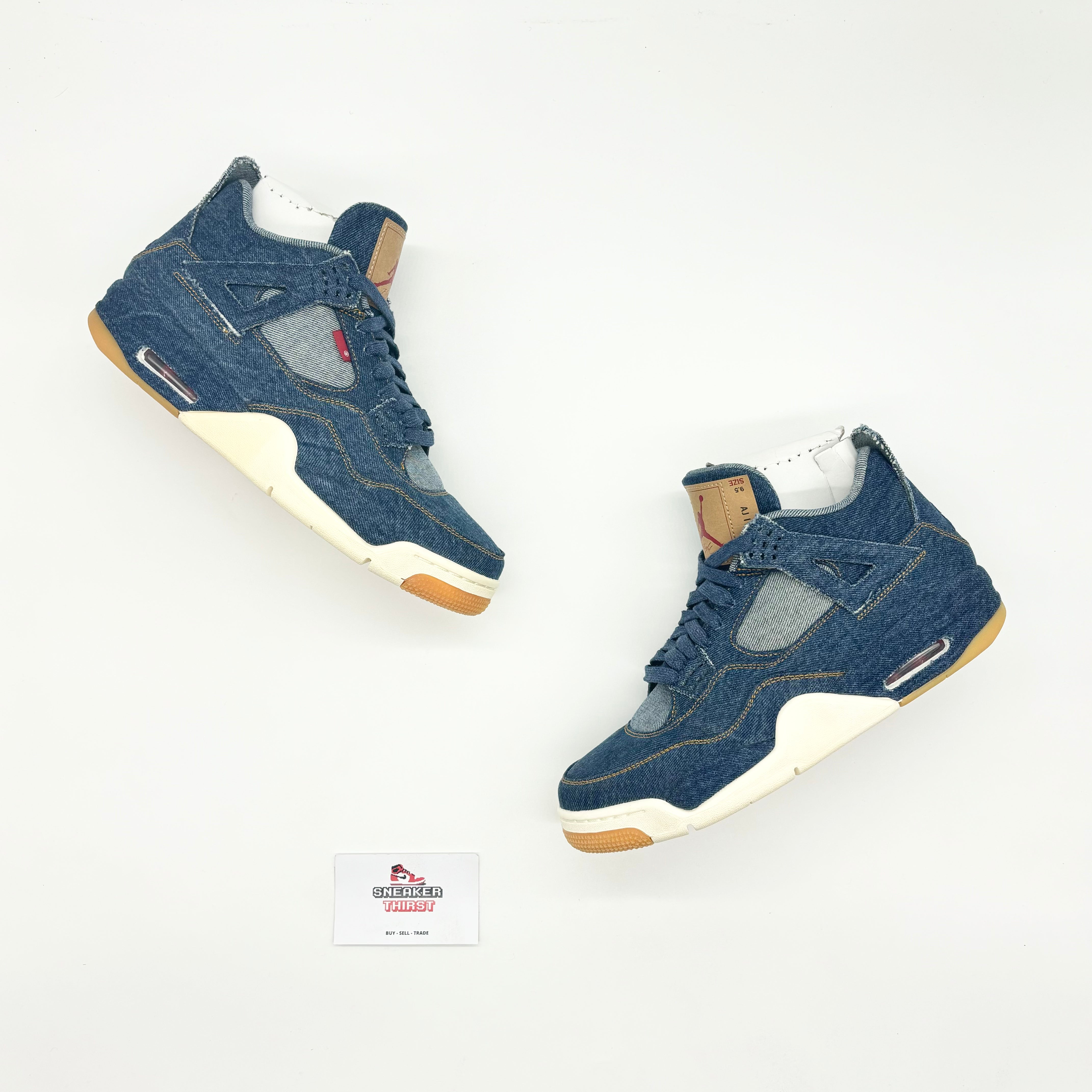 Jordan 4 Retro Levi's Denim (Tag with Levi's Logo)