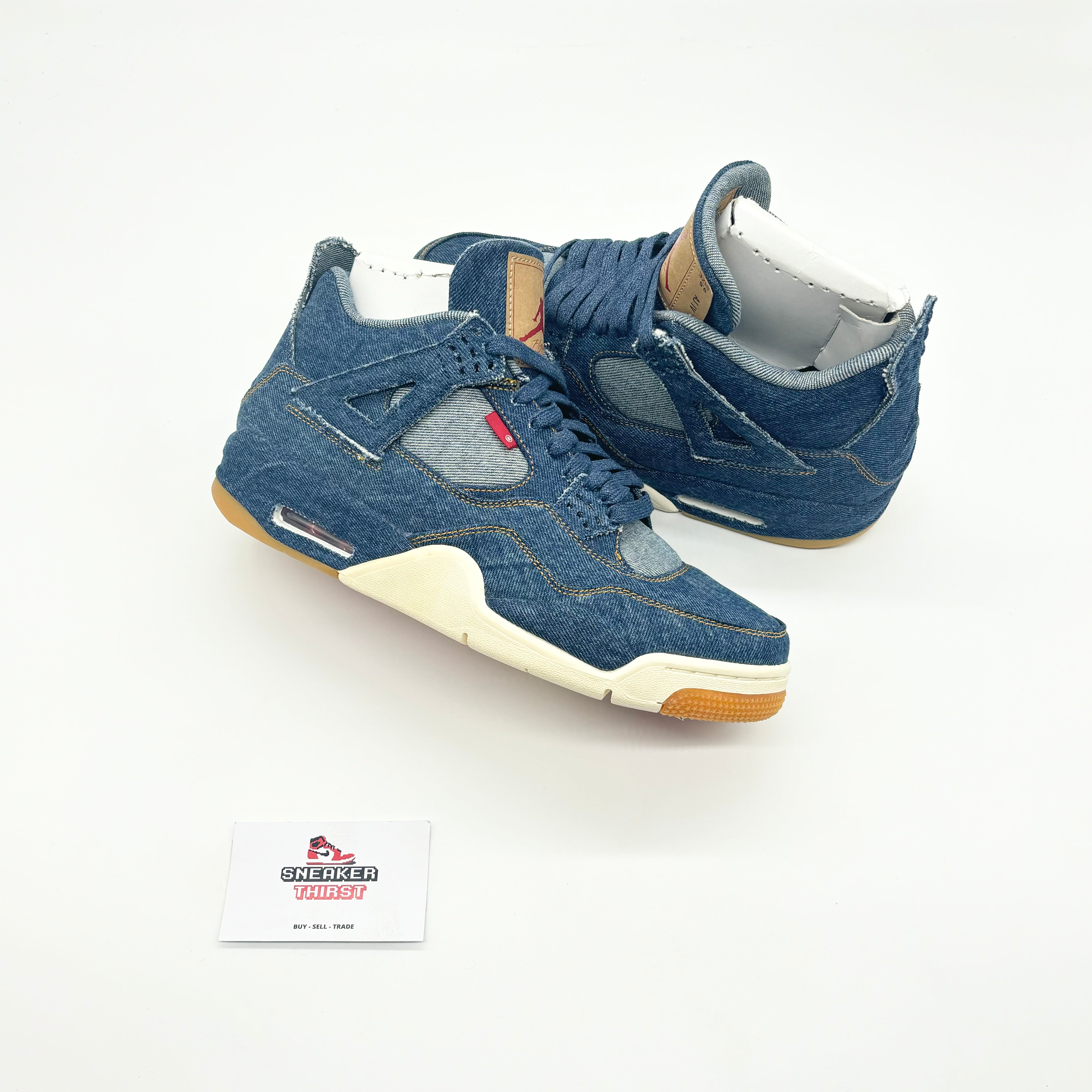 Jordan 4 Retro Levi's Denim (Tag with Levi's Logo)