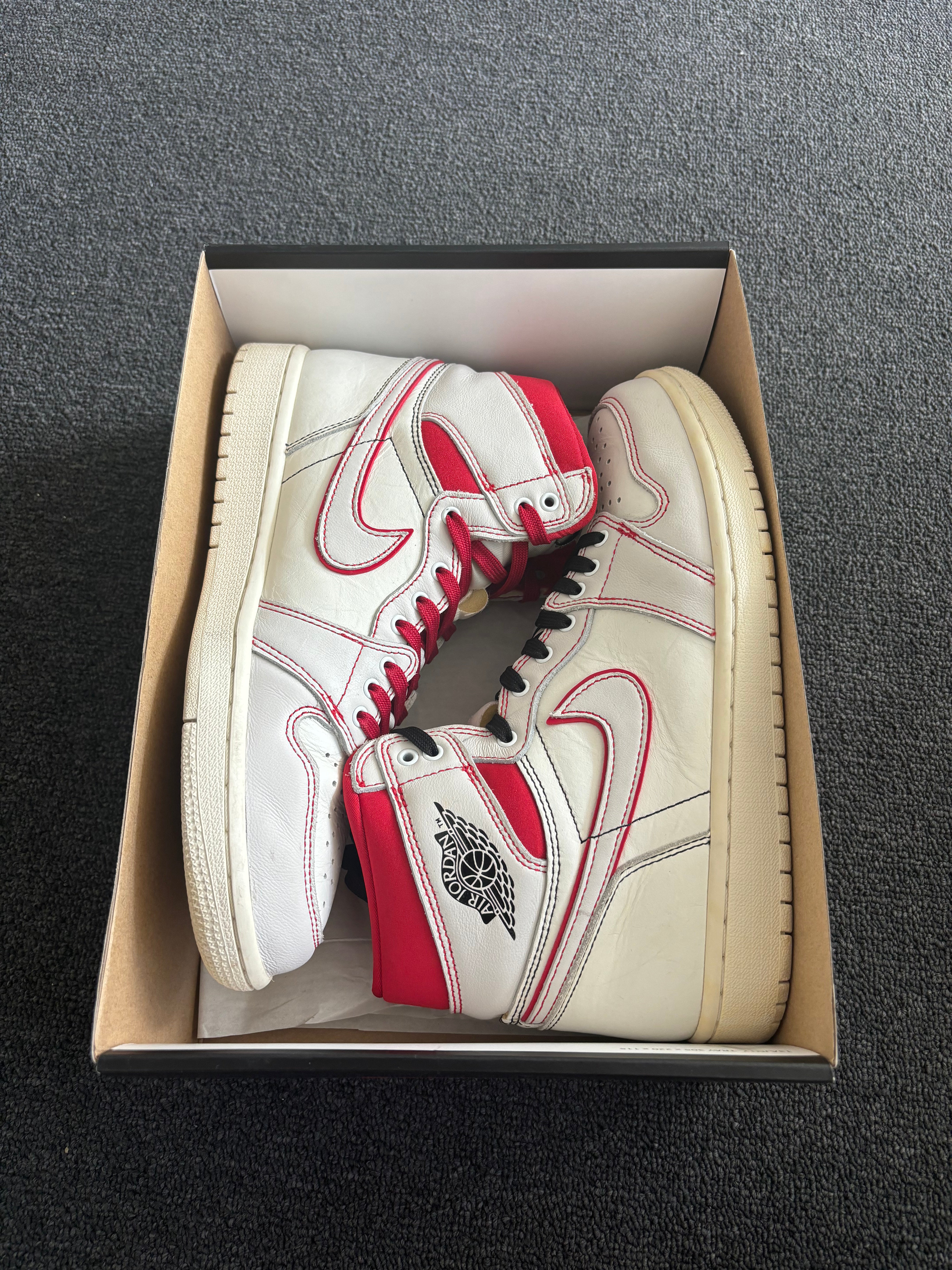 Jordan 1 Retro High Phantom Gym Red (PREOWNED)