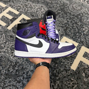 Jordan 1 Retro High Court Purple White (Preowned)