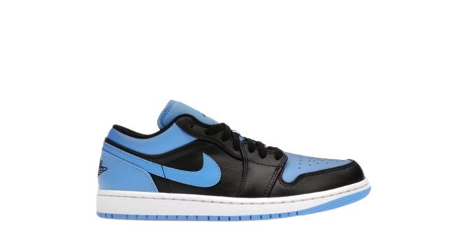 Jordan 1 Low Black University Blue White