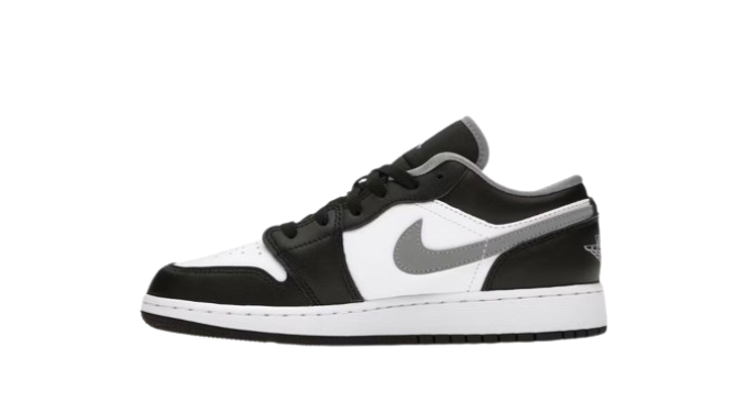 Jordan 1 Low Black White Grey (GS)