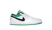 Jordan 1 Low White Lucky Green Black