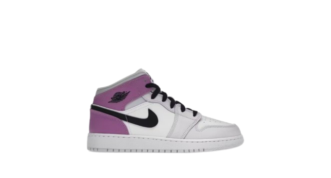 Jordan 1 Mid Barely Grape (GS)