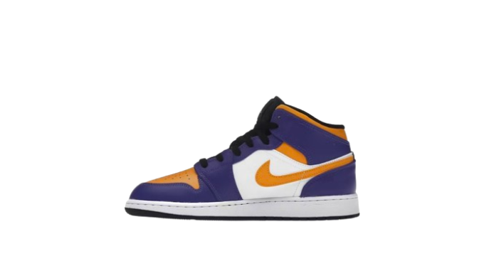 Jordan 1 Mid Lakers (2022) (GS)