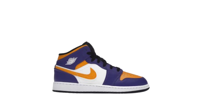 Jordan 1 Mid Lakers (2022) (GS)