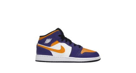 Jordan 1 Mid Lakers (2022) (GS)