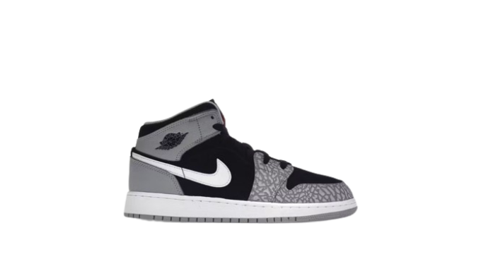 Jordan 1 Mid SE Elephant Print (GS)