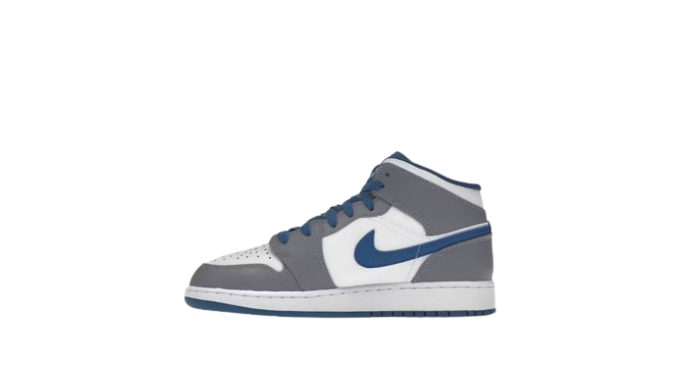 Jordan 1 Mid True Blue Cement (GS)