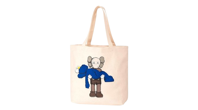 KAWS X UNIQLO Gone Tote Bag "Natural"