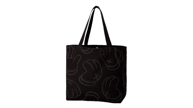 KAWS x Uniqlo Hands Tote Bag Black