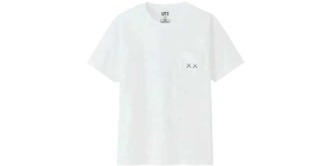 KawsUniqloSesamePocketTeeWhite_Front_NBG.png