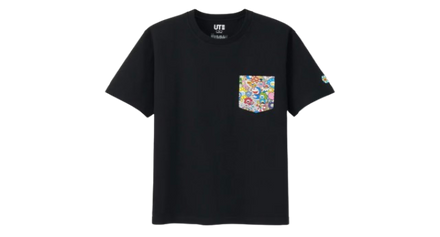 Uniqlo Doraemon x Takashi Murakami Black Pocket T-shirt